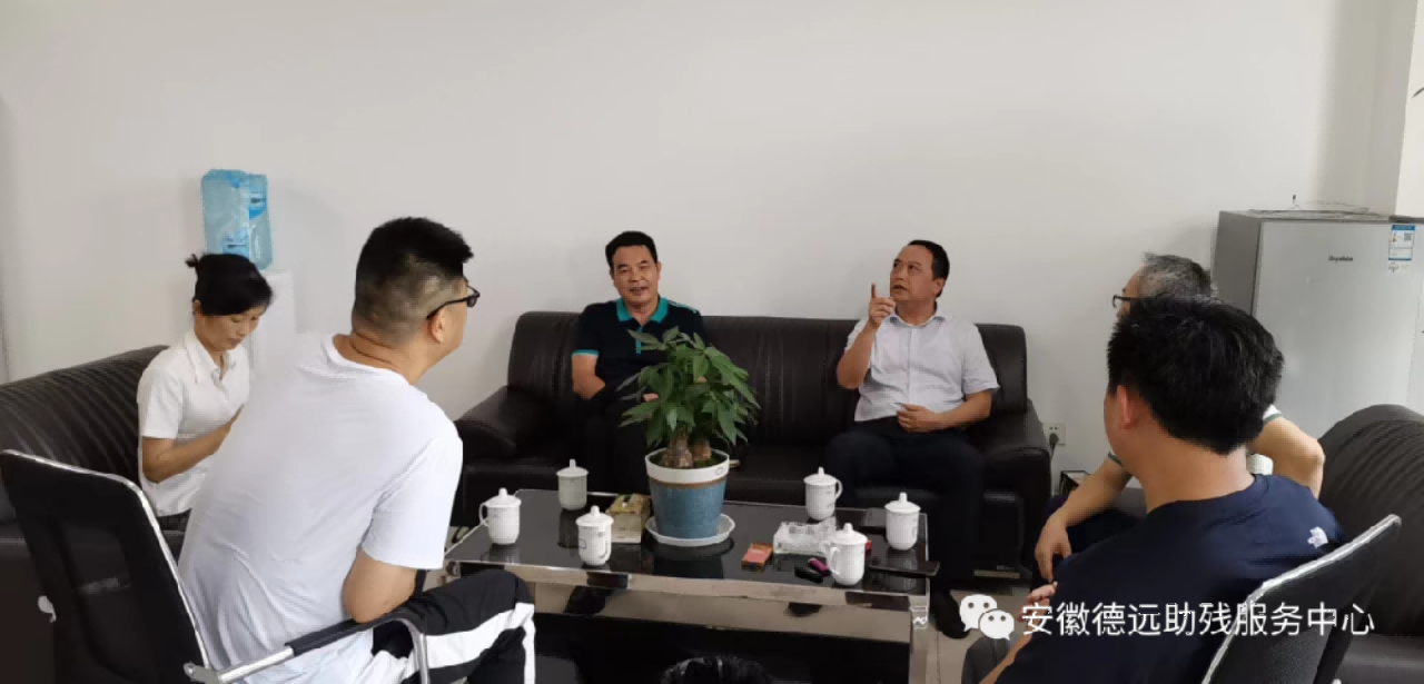 合肥市残联副理事长孙刚一行莅临中心参观指导